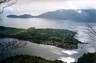 印度尼西亞摩鹿加群島的班達內拉島嶼地景