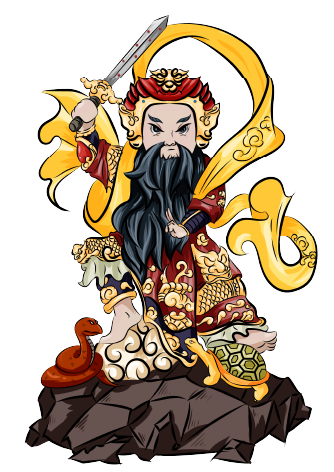 玄天上帝可愛版視覺圖像