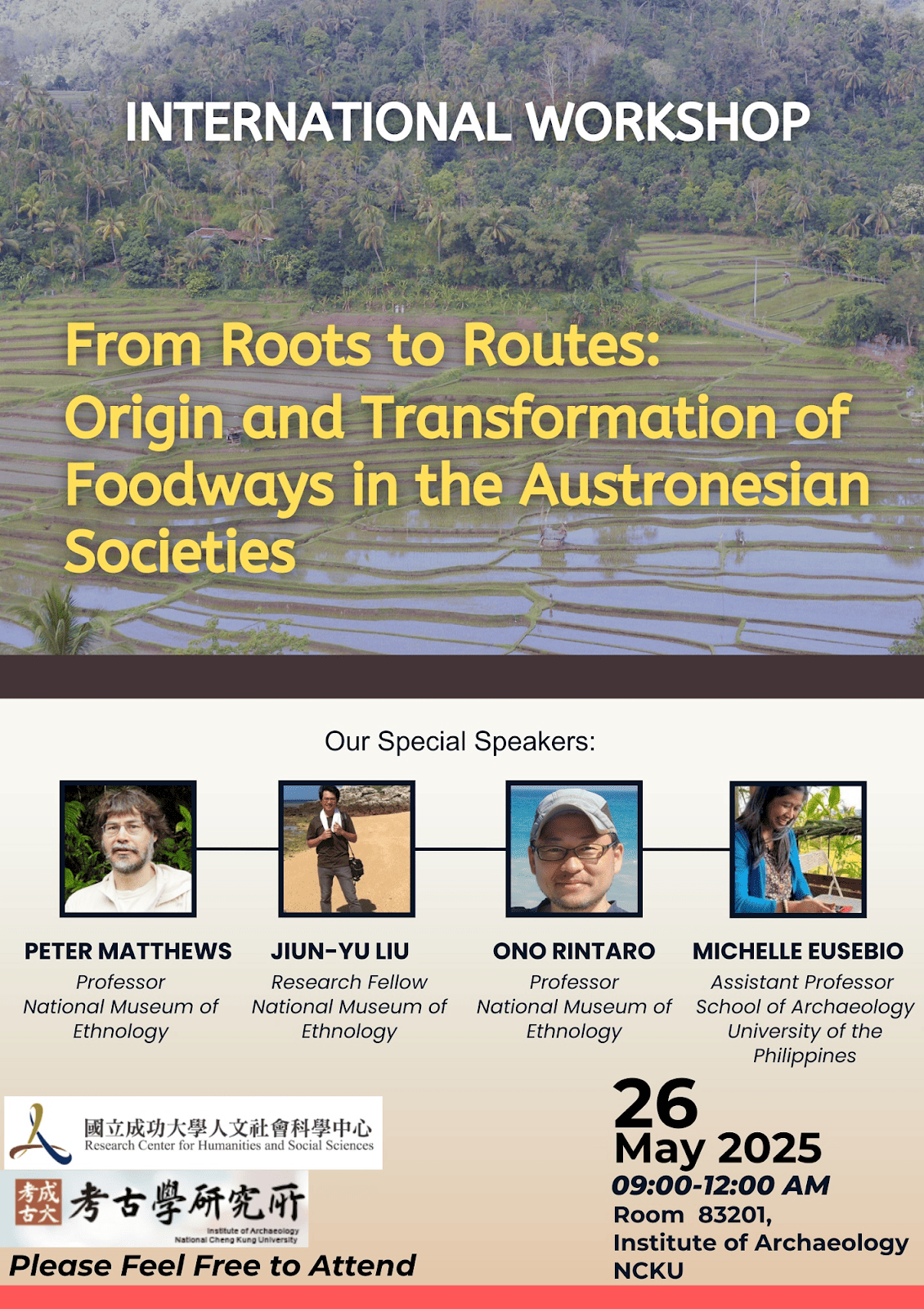 From Roots to Routes國際工作坊海報